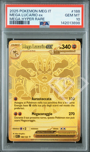 Pokémon card mega lucario - pokémon, ex