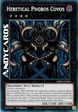 HERETICAL PHOBOS COVOS (Eretico) Segreta Prismatica • MP25 EN088 • 1Ed • Yugioh!