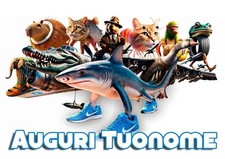 Cialda BRAINROT MEME cappuccino  Decorazione Torta Ostia Zucchero Fibra Vegetale