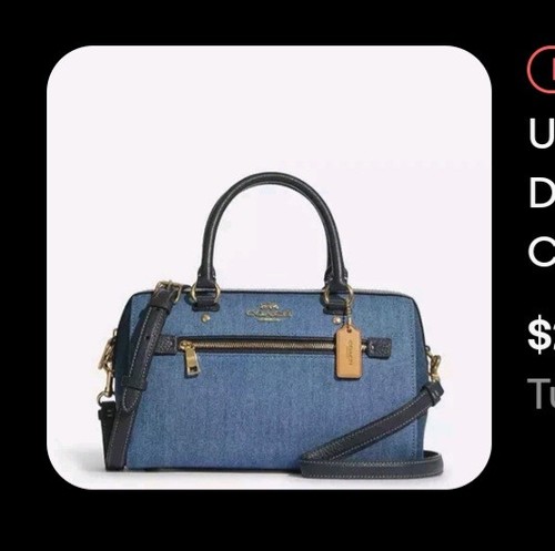 Borsa mano coach rowan denim - borsa,