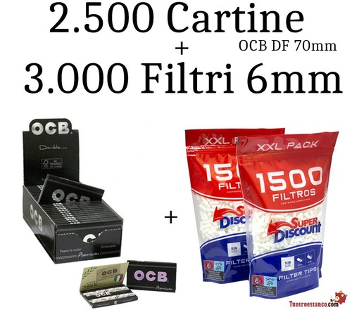 500 cartine ocb doppia - cartine,
