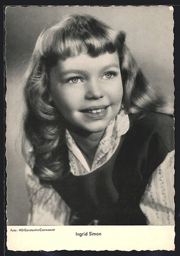 Cartolina attrice ingrid simon - cartolina,