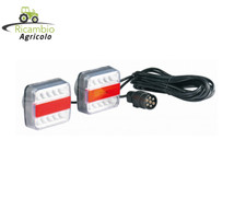 Kit Magnetico Fanali Posteriori A Led Luce Targa Carrello Rimorchio Luci Fanale