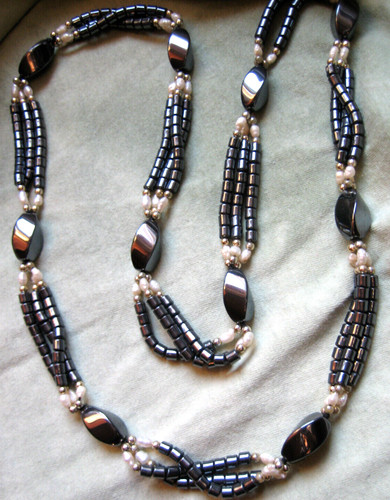 Collana ematite perle - collana,