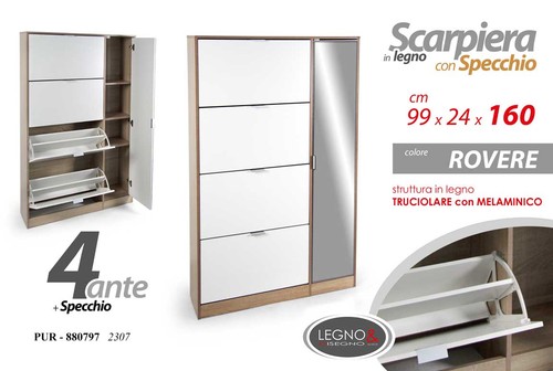 Scarpiera bassa ante - bassa, +