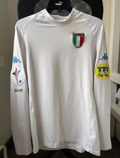 MAGLIA MAGLIA MANICA LUNGA CALCIO FINALE EURO ITALIA TRASFERTA 2000 EURO KAPPA tg XXL