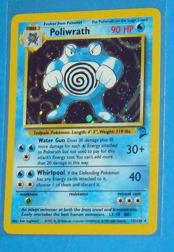 Poliwrath 130 holo - poliwrath,