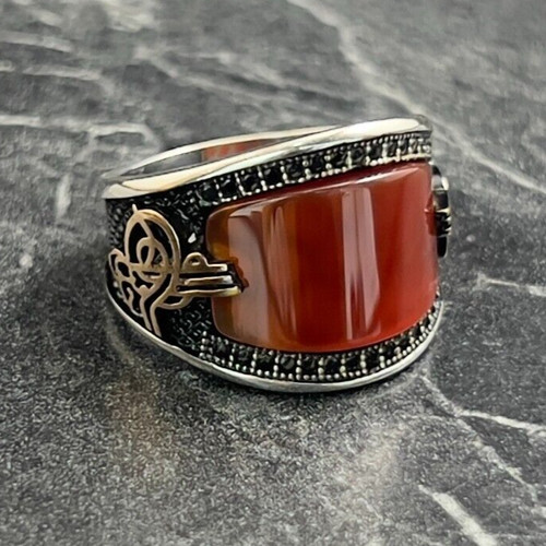 Anello calligrafia uomo