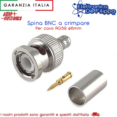 Spina bnc crimpare - bnc, cavo