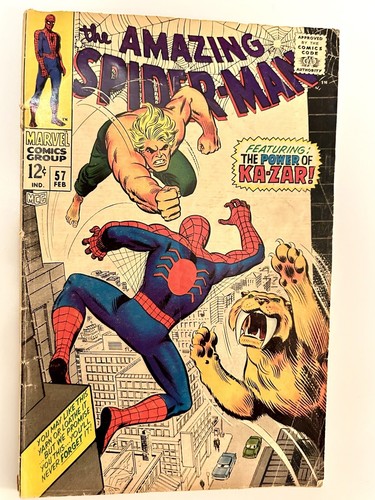 1968 amazing spider man 57 - amazing, #57
