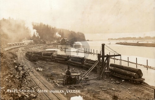 Saw mill scene - wheeler, or