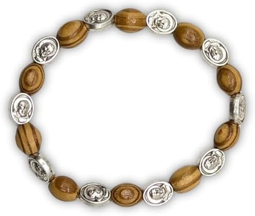 Bracciale decina legno con - decina,