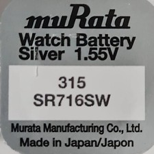 Batteria a bottone Murata 315