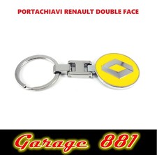 PORTACHIAVI RENAULT DOUBLE FACE METALLO SMALTATO
