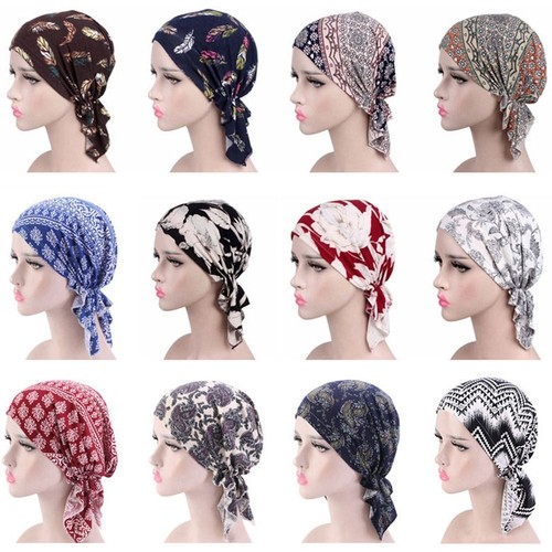 Cappello donna turbante stampa