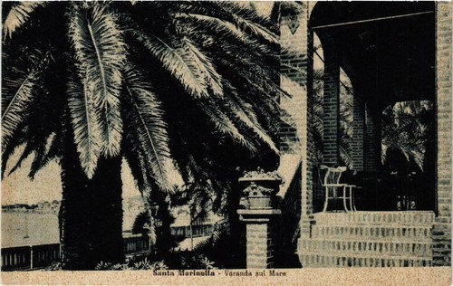 Cpa santa marinella veranda - santa,