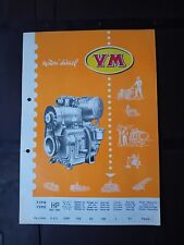 Brochure Tecnica Originale VM MOTORI DIESEL FRECCIA Monocilindrico Agricoltura 