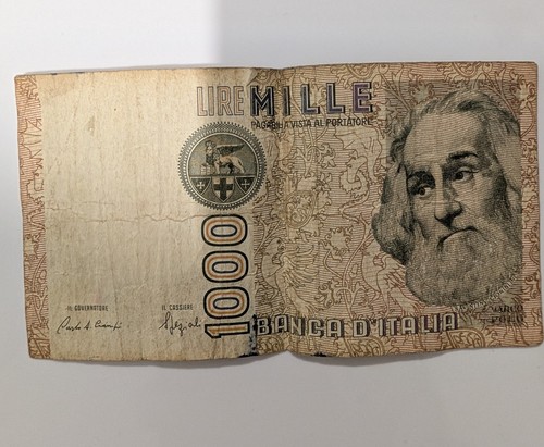 Banconota rara 1000 mille lire - rara,