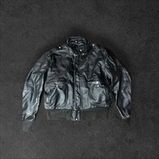 Giacca Schott in Pelle Nero  Bomber Aviator Vintage Autentica