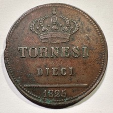 1825 Stati Italiani Napoli e