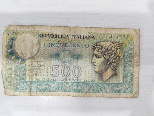 500 lire carta decreto - carta,