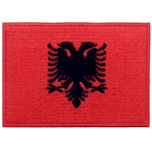 Bandiera albania termoadesiva - bandiera,