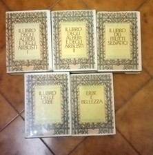 LIEUTAGHI /Gavotti NATURA AMICA 5 Volumi Rizzoli  Alberi Arbusti Erbe frutti '70