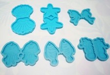 1pz stampo silicone per resina fai da te forma pesce, conchiglia, medusa bijoux