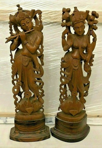 India statuine legno di - india,
