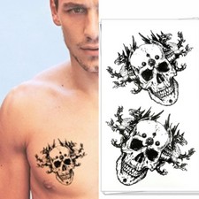 Tatuaggio temporaneo teschio