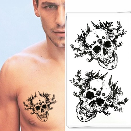 Tatuaggio temporaneo teschio