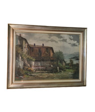 QUADRO OLIO SU TELA ERNESTO MAGROTTI 