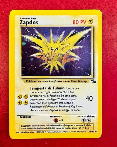 Lotto carte pokemon zapdos - lotto,