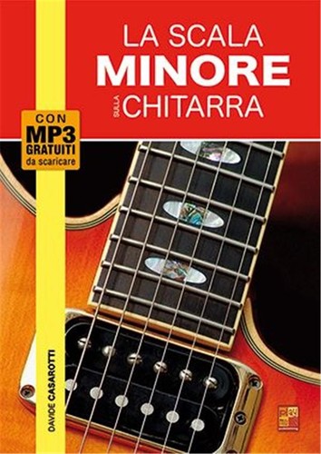 Scala minore sulla - minore, chitarra
