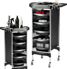 Carrello Parrucchiere Professionale Con 6 Livelli E 5 Cassetti Estraibili - Carr