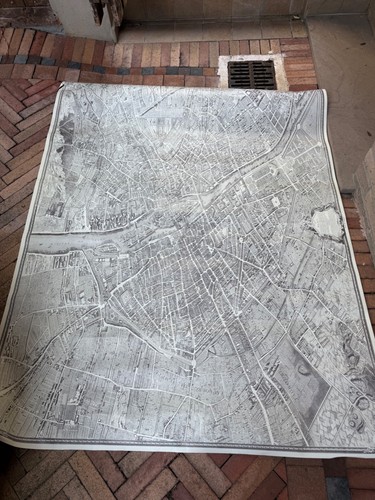 Stampa vintage plan paris - stampa, de