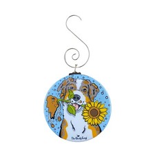 Australian Shepherd Sunflower