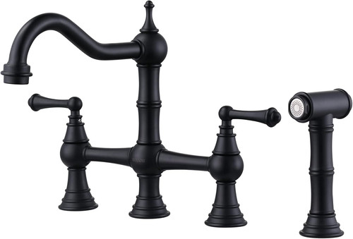 Rubinetto cucina vintage nero