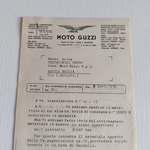 1959 moto guzzi ufficio - 1959,