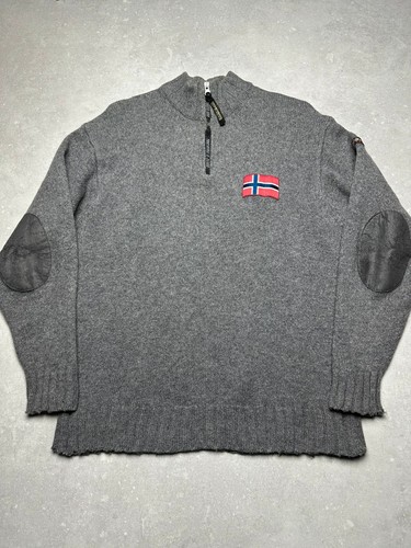 Pull laine zippé - laine, napapijri