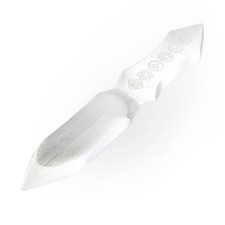 Selenite Athame con Incisione