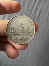 Moneta In Argento 500 Lire