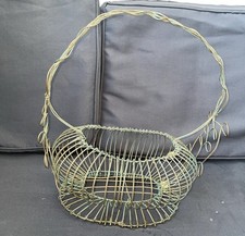 VECCHIO CESTINO IN FILO DI FERRO