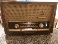 RADIO A VALVOLE GRUNDIG 2097 CON FM-OM-OC-FONO  FUNZIONANTE PERFETTAMENTE 1958.