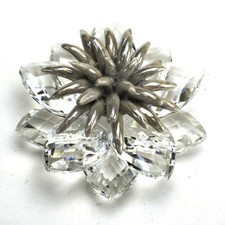 32092 Bomboniere Fermacarte Fiore Cristallo Strass  Conchiglie Nozze Laurea