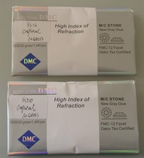 100 CRISTALLI STRASS TERMOADESIVI DMC CRYSTAL CLEAR+AB SS6 SS10 SS16 SS20 HOTFIX