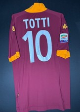 Maglia Totti Roma player issued sign preparata XXL serie a home autografata
