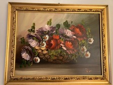 Quadro di fiori  dipinto a