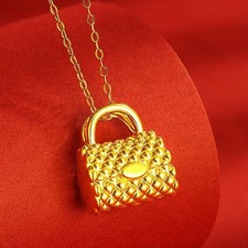 Ciondolo borsa tote bag oro