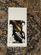 LOCANDINA FAST AND FURIOUS ORIGINALE Anno 2001 Misure 70x33,5 cm.